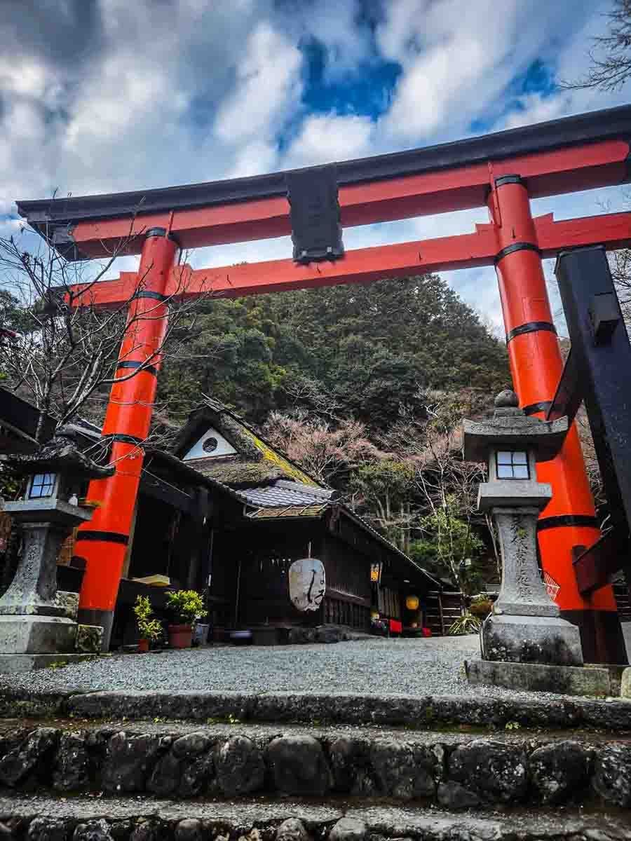 The gates leading to the Nenbutsu-ji Temple. Photo source: James Saunders-Wyndham