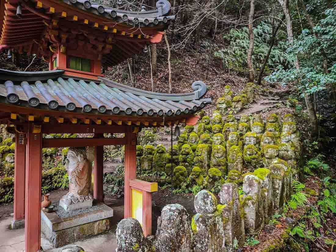 At the back of the Nenbutsu-ji Temple. Photo source: James Saunders-Wyndham
